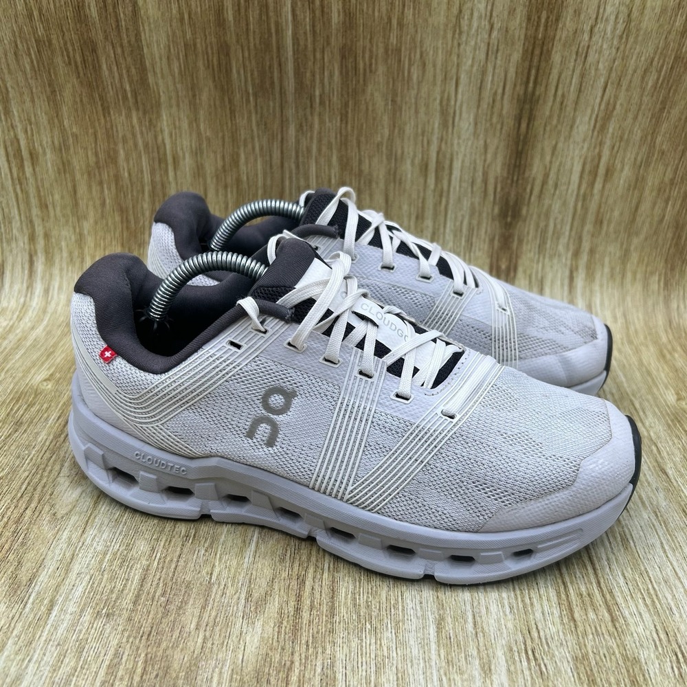 On Cloudgo Running Shoes Women's Size 8 White Grey Mesh Sneakers 55.98625